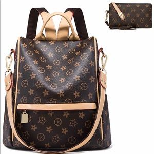 Fashionable Leather Backpack